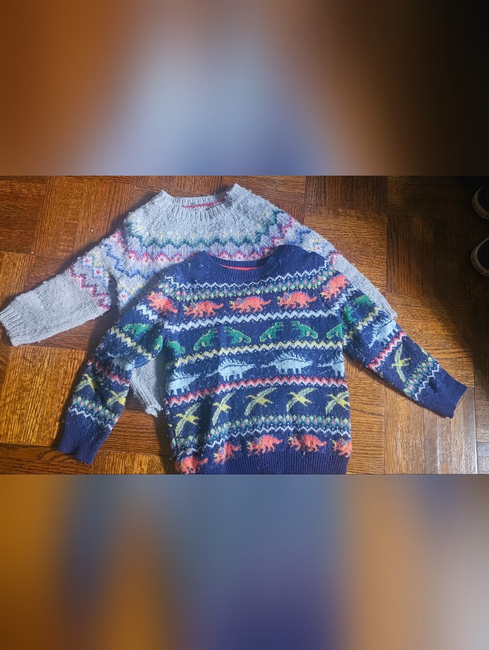 Mini Boden Toddler Boy Fair Isle Sweater Bundle | Size 2-3Y (98cm) Set of 2